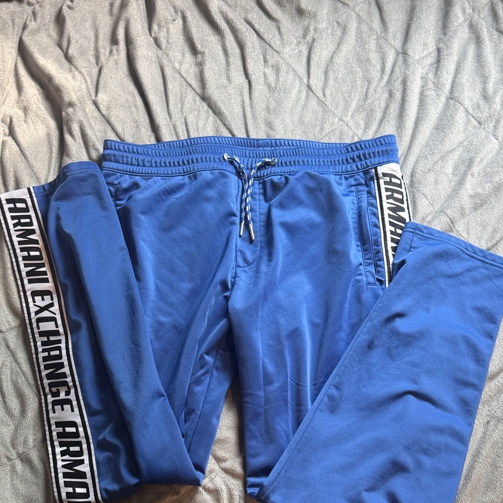 Armani Exchange Royal Blue Track Pants